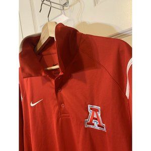 Nike‎ Dri-Fit Men’s Sz L College Arizona State Polo Shirt Short Sleeve Red